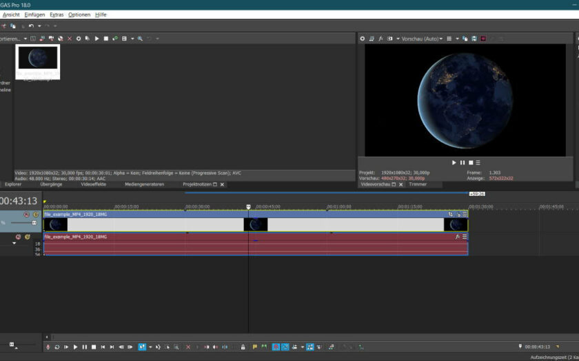 VEGAS PRO 18 Videobearbeitung