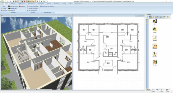Ashampoo 3D CAD Architecture 11 3D-Ansicht